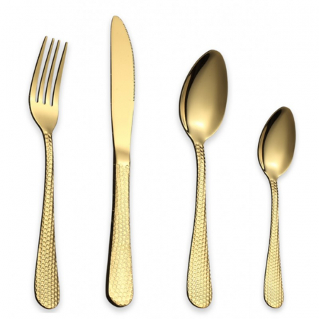 TACAMURI - Set tacamuri din inox 24 piese, Grunberg (auriu)