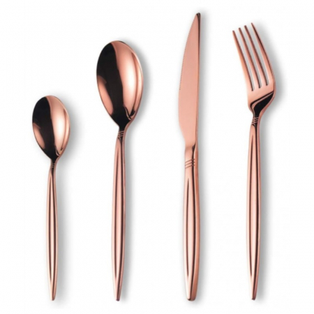 TACAMURI - Set tacamuri din inox 24 piese, Grunberg (roz auriu)