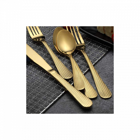 Set tacamuri din inox 30 piese, Grunberg (auriu) [1]