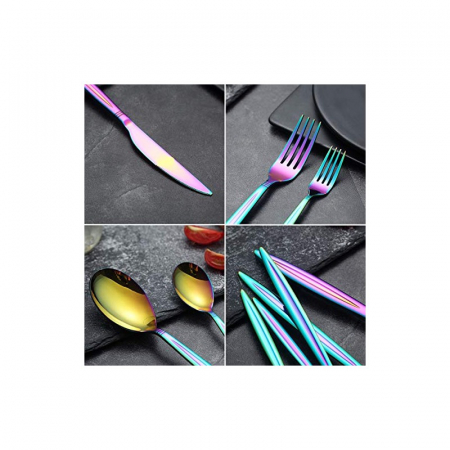 Set tacamuri din inox 30 piese, Grunberg (curcubeu) BL386C30 [5]