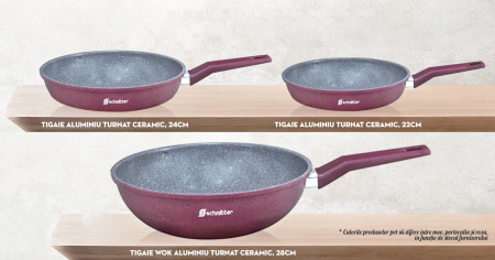 PROMOTII - Set Tigai Schmitter Ceramica 22cm, 24cm si Wok 28cm