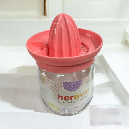 BUCATARIE - Storcator manual pentru citrice, cu recipient de sticla de 420 ml