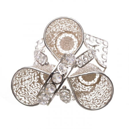 Suport argintat tacamuri 19,5x19,5x32cm [3]