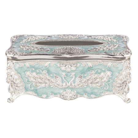 Suport servetele argintat - baby blue [1]