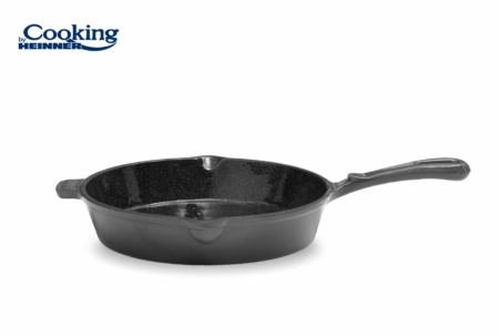 Heinner - TIGAIE FONTA EMAILATA 26 x 5 CM, MARBLE GREY, COOKING BY HEINNER