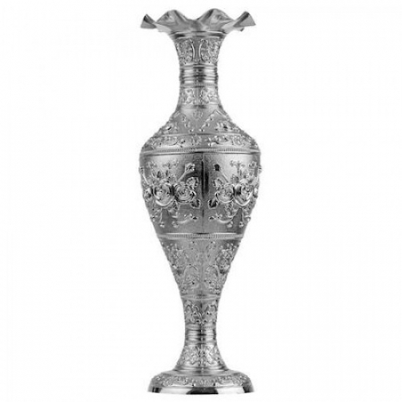 PRODUSE SPECIALE - Vaza argintata cu model floral