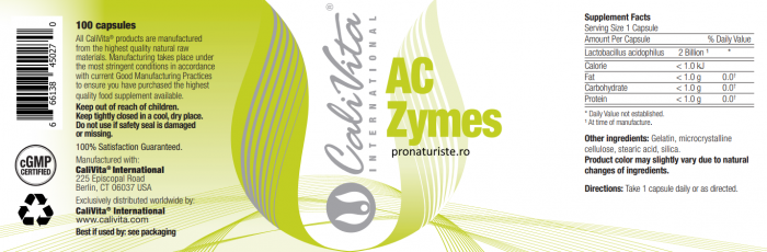 AcZymes CaliVita probiotice naturale [2]