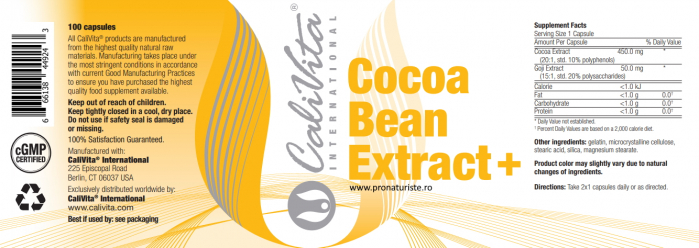 Cocoa Bean Extract+ CaliVita (100 drajeuri) ajuta in perioadele stresante [2]