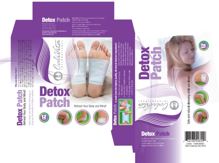 Detox Patch CaliVita (12 pliculeţe cu pulbere din extracte de plante) plasturi detoxifianţi [3]