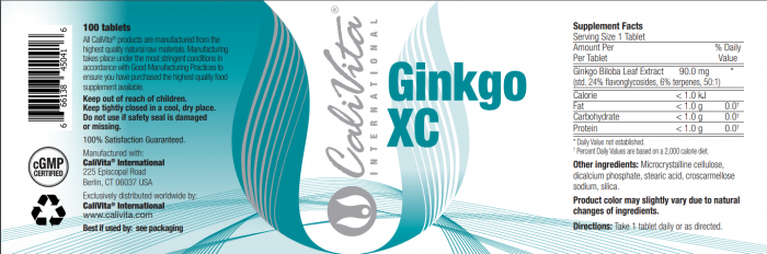 Ginkgo XC CaliVita (100 tablete) Produs cu Ginkgo Biloba [4]