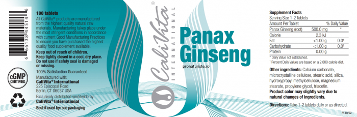 Panax Ginseng (100 tablete) Preparat cu ginseng [4]