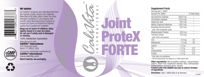 Joint Protex Forte CaliVita (90 tablete) Complex pentru protecţia articulaţiilor [2]