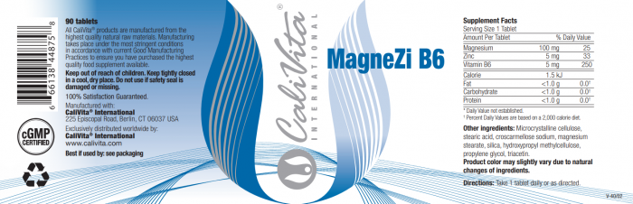 MagneZi B6 CaliVita (90 tablete) Magneziu + Vitamina B6 [4]