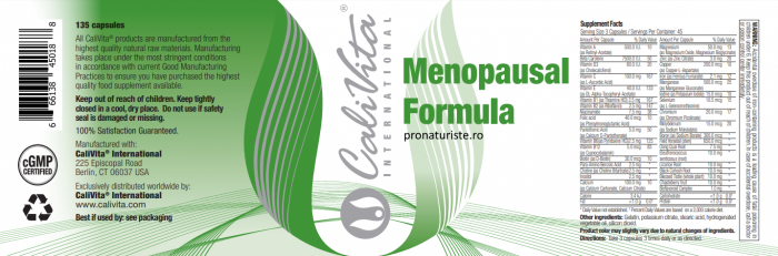 Menopausal Formula CaliVita (135 capsule) pentru femeile aflate la menopauză [3]