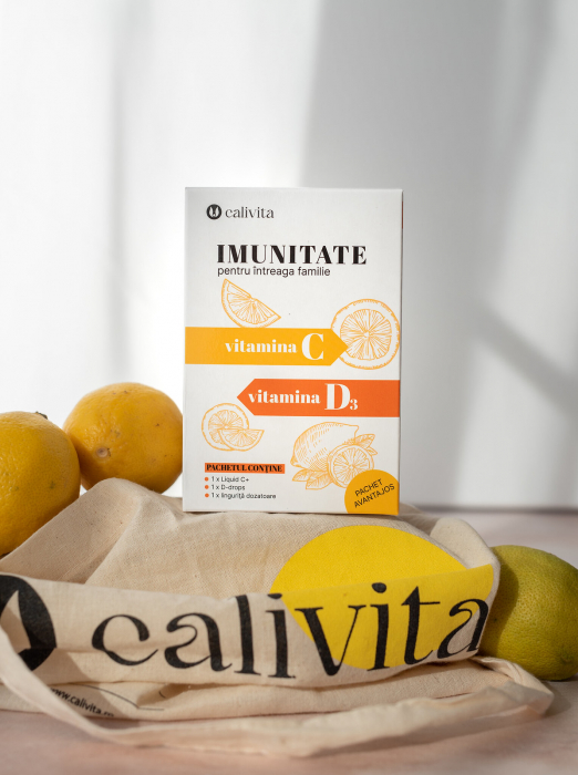 Pachet Imunitate: LiquidC + Ddrops, vitamina C lichidă + vitamina D3 lichidă [4]