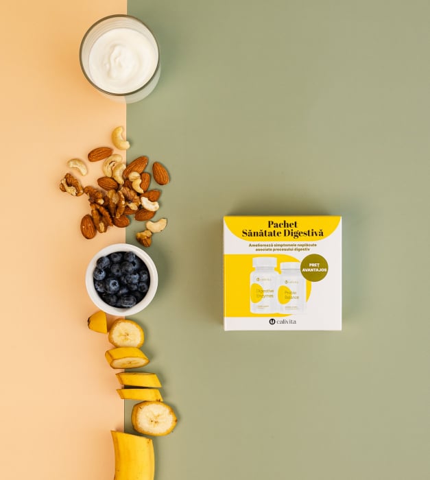 Pachet Sănătate Digestivă: Digestive Enzymes + ProbioBalance [5]
