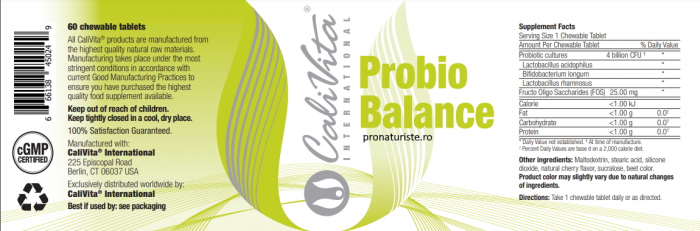 Probio Balance (60 tablete) Pro şi prebiotice [2]