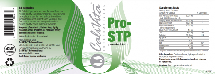 Pro-STP Calivita (60 caps) Protecţia prostatei [2]