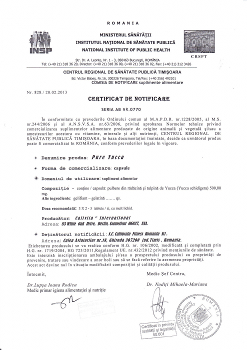 Pure Yucca (100 capsule)Yucca pentru detoxifiere naturala [3]