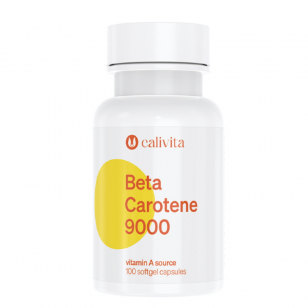 Pile, Par si Unghii - Beta Carotene CaliVita (100 capsule-gelatinoase) Precursorul vitaminic al vitaminei A