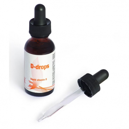 Pile, Par si Unghii - D-drops CaliVita (30 ml) Vitamina D3 Lichidă