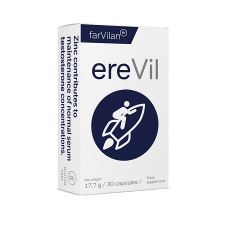 POTENTA - Erevil 30 capsule | Supliment alimentar pentru potență și vitalitate masculină