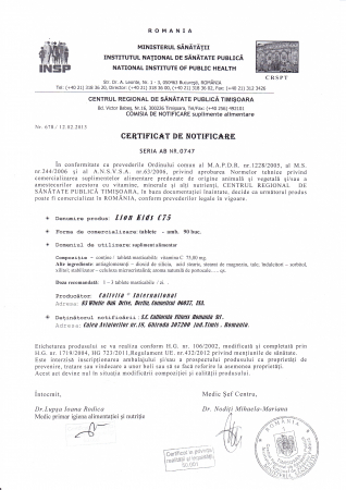 Lion Kids C CaliVita (90 tablete masticabile) Vitamina C pentru copii [2]