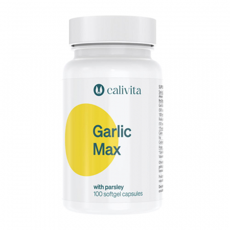 Inima si Circulatie sange - Garlic Max CaliVita (100 capsule gelationase) Produs naturist cu usturoi