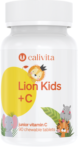 Pentru copii - Lion Kids C CaliVita (90 tablete masticabile) Vitamina C pentru copii