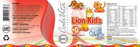 Lion Kids + Vitamin D (90 tablete masticabile) Multivitamine pentru copii [3]
