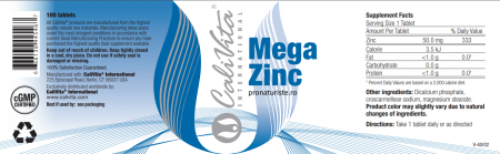 Mega Zinc (100 tablete) Megadoză de Zinc Organic [3]