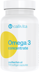 Inima si Circulatie sange - Omega 3 concentrate CaliVita (100 capsule-gelatinoase) Concentrat de Omega 3