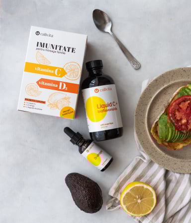 Pachet Imunitate: LiquidC + Ddrops, vitamina C lichidă + vitamina D3 lichidă [4]