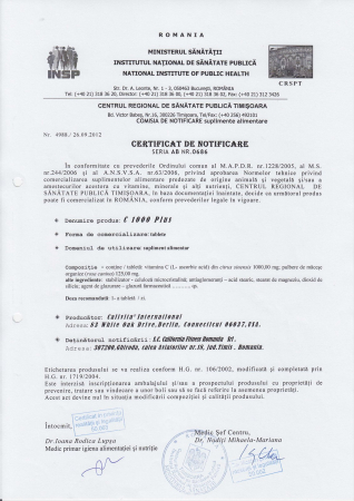 Pachet Răceală & Gripă: C1000 Plus + Oregano Oil CaliVita [1]