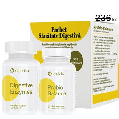 Pachet Sănătate Digestivă: Digestive Enzymes + ProbioBalance [0]