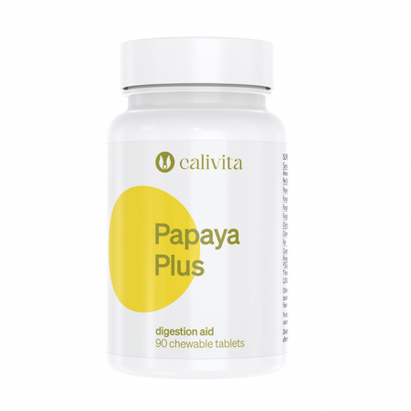 Catalog Produse - Papaya Plus - Enzyme digestive masticabile. 90 tablete
