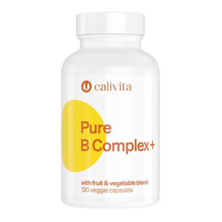 Inima si Circulatie sange - Pure B Complex+ CaliVita, 120 capsule, Coenzima Q10, Vitaminele B si fructe + legume