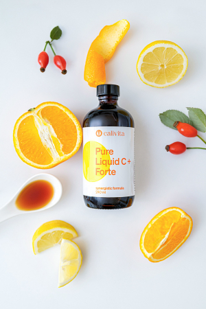 Pure Liquid C+ Forte CaliVita, Vitamina C lichida 240 ml, supliment alimentar pur fara conservanti [3]