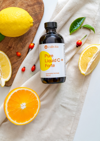 Pure Liquid C+ Forte CaliVita, Vitamina C lichida 240 ml, supliment alimentar pur fara conservanti [4]