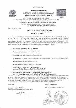 Pure Yucca (100 capsule)Yucca pentru detoxifiere naturala [2]