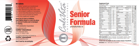 Senior Formula (90 tablete) Multivitamine pentru vârstnici [3]