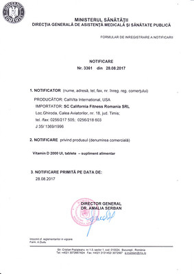 Vitamin D  MEGADOZĂ DE VITAMINA D [2]