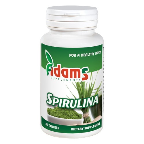 Alga Spirulina 400mg 30tab Adams Supplements [1]