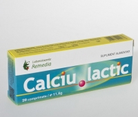 Calciu Lactic 500mg 20cpr Remedia [1]