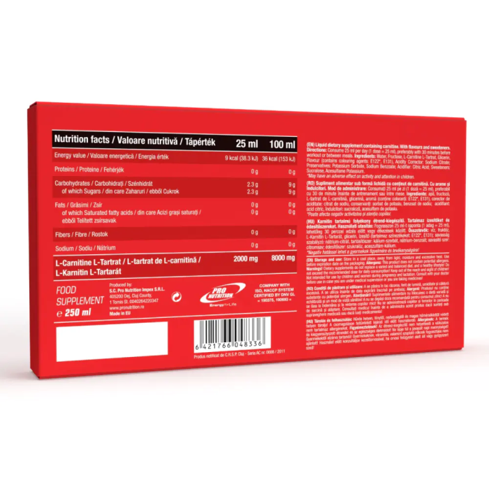 Carnimax 2000 cu gust de Fructe de padure 25ml x 20 monodoze Pro Nutrition [2]