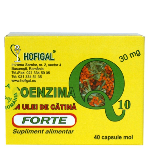Coenzima Q10 Ulei Catina Forte 40cps Hofigal [1]