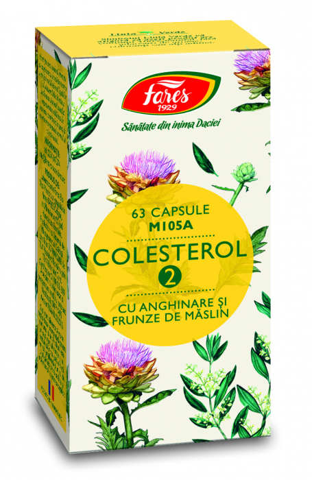 Colesterol 2 cu anghinare si frunze de maslin 63cps Fares [1]
