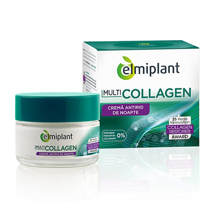 Crema Antirid de noapte Multi Collagen 50 ml Elmiplant [1]