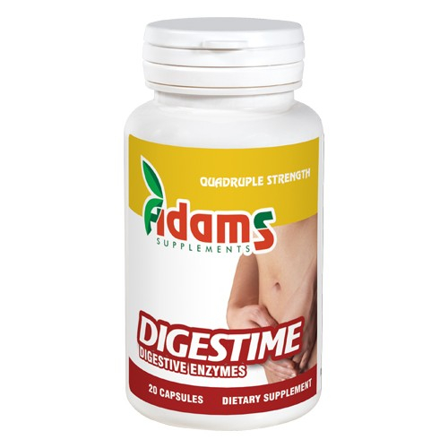 Digestime 20 capsule - Enzime digestive Adams Supplements [1]