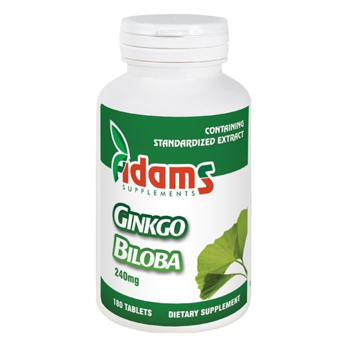 Ginkgo Biloba 180tab Adams Supplements [1]